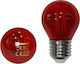 Adeleq LED Bulb 2W for Socket E27 and Shape G45 Red 180lm