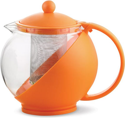 Luigi Ferrero FR-8125JS Чайник с Филтър Стъклен Orange 1250мл 106164