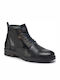 Wrangler Boogie Mid Men's Leather Military Boots Black