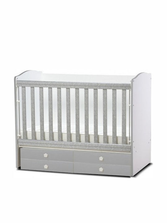 Dizain Baby Κούνια Πολυμορφική Dessy White & Grey για Στρώμα 60x120cm