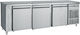 Bambas Frost Английски превод: Stainless Steel Refrigerator Counter 620лт with 3 Doors and Cooling Machine 0/+10°C L216xW70xH85см PM7 216
