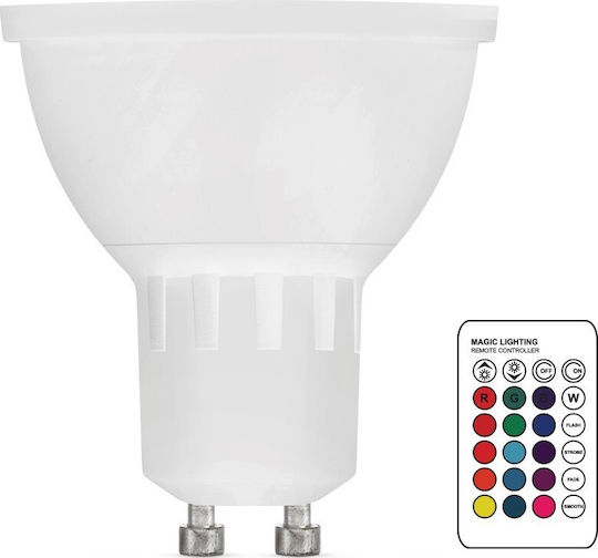 VK Lighting Smart Bulb LED 3W for Socket GU10 and Shape PAR16 RGB Dimmable