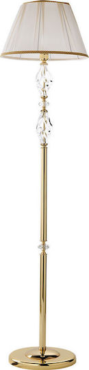 Ondaluce Floor Lamp H175xW40cm. with Socket for Bulb E27 Gold