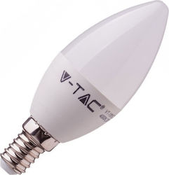 V-TAC VT-1855 Becuri LED pentru Soclu E14 și Formă C37 Alb cald 47lm 1buc