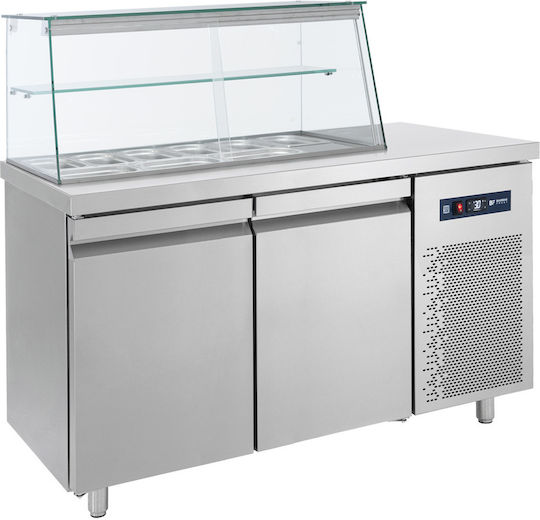 Bambas Frost Bambas Frost Kühlvitrine Boden Mit Kapazität 9x1/4 GN 155x70x130cm SM 155