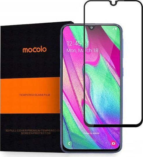 Mocolo Full Face Tempered Glass Black (Galaxy A40)