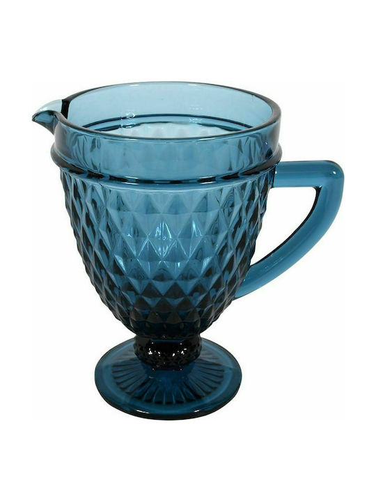 Fylliana Glass Jug Μπλε