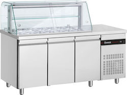 Inomak Kühlvitrine Boden Platzierung mit Kapazität 14x1/4 GN Inomak Kühlvitrine Boden Platzierung mit Kapazität 14x1/4 GN