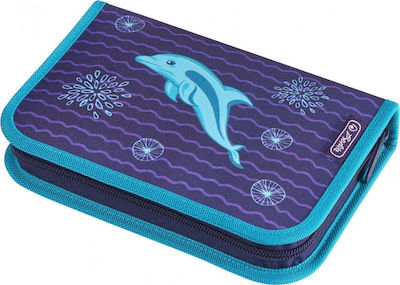 Herlitz Dolphin Pencil Case Full with 1 Compartment Purple