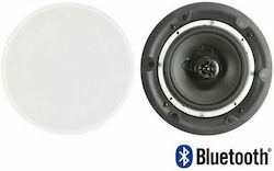 Adastra Αυτοενισχυόμενα Ηχεία Οροφής 20W με Bluetooth BCS52S BT (Ζεύγος) 13.5εκ. σε Λευκό Χρώμα