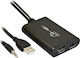 Μετατροπέας USB-A male σε 3.5mm / HDMI female 1τμχ 18304