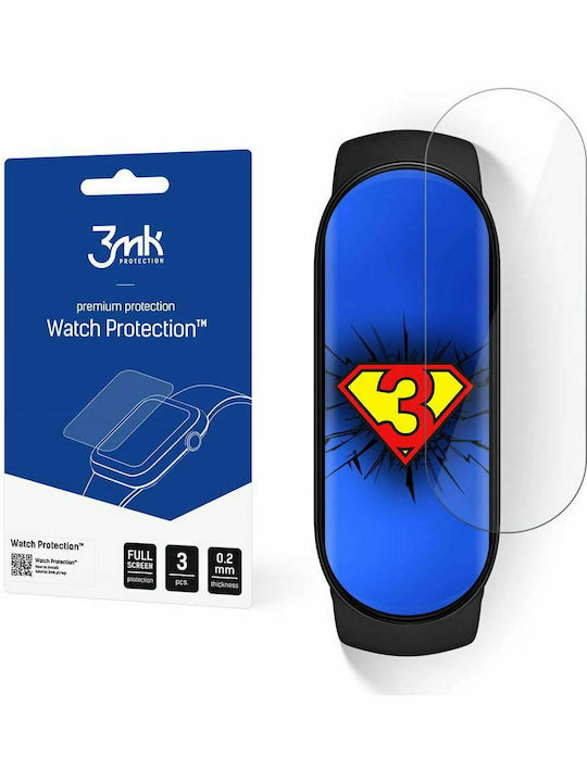 3MK Invisible Case ARC 3D Screen Protector για το Mi Band 2 3τμχ
