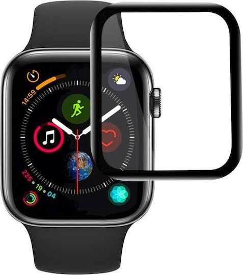 3D Fullcover 0.3mm Full Glue Full Face Tempered Glass for the Apple Watch 44mm 1pcs HSG195BLK