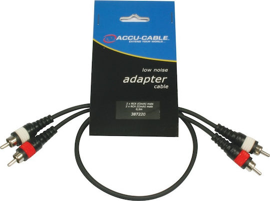 Accu-Cable Cable RCA male - RCA male 0.5m AC-R/0.5