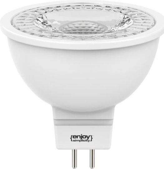 Elvhx LED Bulb 7.8W for Socket GU5.3 and Shape MR16 Natural White 700lm