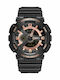 Weide Digital Men's Watch 53mm Battery with Black Rubber Strap