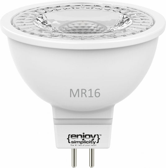 Elvhx Λάμπα LED 7.8W για Ντουί GU5.3 και Σχήμα MR16 Θερμό Λευκό 680lm