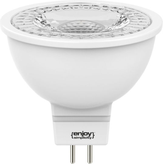 Elvhx Λάμπα LED 7.8W για Ντουί GU5.3 και Σχήμα MR16 Ψυχρό Λευκό 700lm