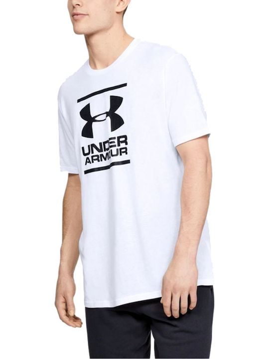 Under Armour GL Foundation Men's Sports T-Shirt with Logo White