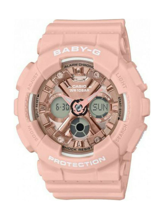 Casio Watch with Pink Rubber Strap BA-130-4AER