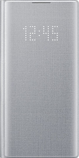Samsung LED View Cover Book Δερματίνης Ασημί (Galaxy Note 10)
