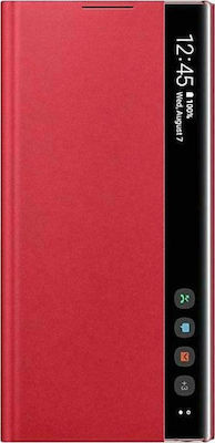 Samsung Clear View Cover Buchen Sie Synthetisches Leder / Kunststoff Rot (Galaxy Note 10) EF-ZN970CREGWW