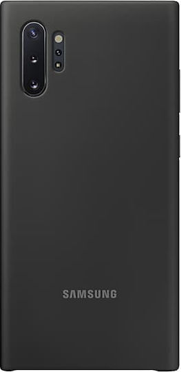 Samsung Silicone Cover Umschlag Rückseite Silikon Schwarz (Galaxy Note 10+)