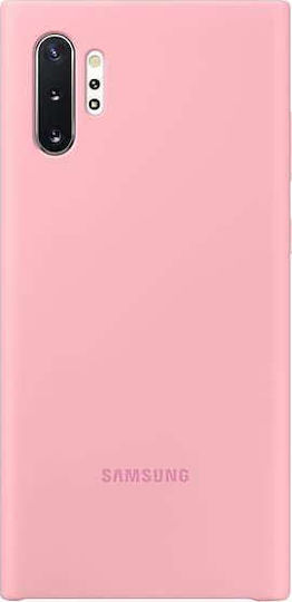 Samsung Silicone Cover Umschlag Rückseite Silikon Rosa (Galaxy Note 10+)