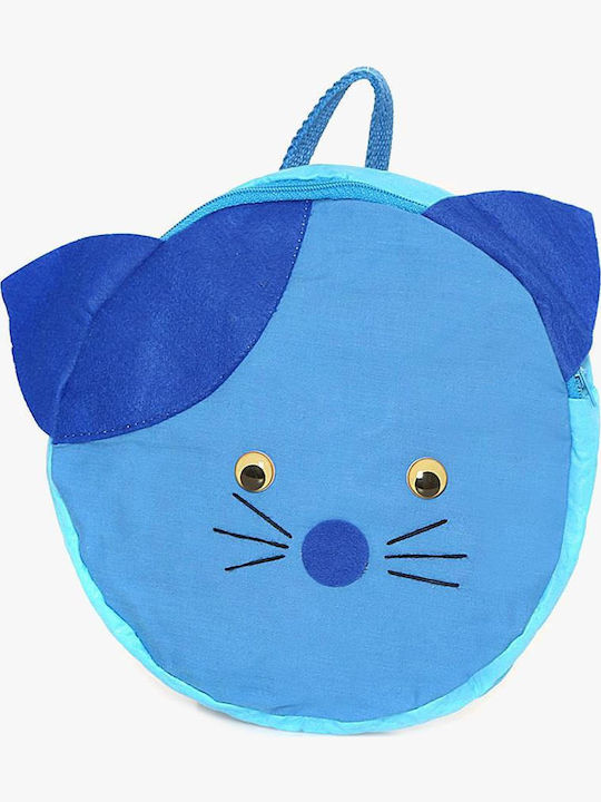 Bartuggi 019-7002 Blaue Katze Schulranzen Rucksack Kindergarten in Blau Farbe