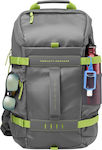 HP Odyssey Backpack Αδιάβροχη Τσάντα για Laptop 15.6" Grey/Green