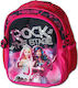 Barbie Rock The Stage School Bag Backpack Kindergarten in Fuchsia color