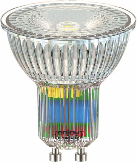 Elvhx LED-Lampe 3.5W für Fassung GU10 und Form MR16 Warmes Weiß 300lm