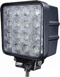 Pătratς Faruri pentru Autoturisme LED Universal 10 - 30V 48W 12.5cm 1buc