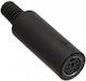 Tele CN-58 Plug DIN female 20pcs Black (CN-58)