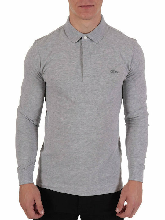 Polo Langarmbluse Gray