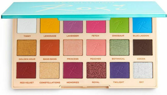 Revolution Beauty Roxxsaurus Paletă Cu Fard De Pleoape În Formă Pudră Presată 14.4gr