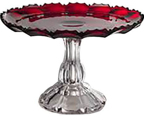Mario Luca Giusti Acrylic Cake Stand Girasole Rossa Cake Stand Red