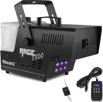 BeamZ Rage 1800LED Nebelmaschine LED 1800W mit Drahtlos / Verkabelt Fernbedienung und Möglichkeit zur Verbindung mit einer Lichtkonsole