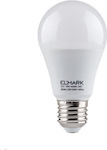 Elmark LED Крушка 10W за Цокъл E27 и Форма A60 Естествено бяло 800лм