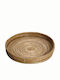 Espiel Round Tray Wooden In Brown Colour 35x35x4cm 1pcs