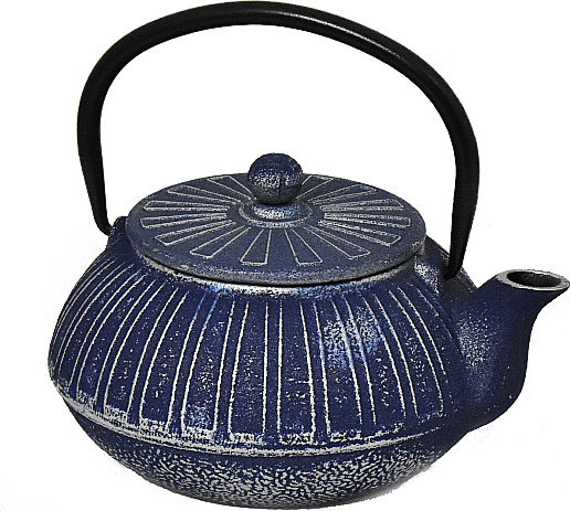 Τσαγιέρα με Φίλτρο Μαντεμένια Silver Blue 600ml