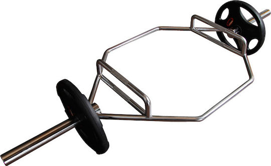 X-FIT Hex Bar Μπάρα Trap Ολυμπιακού Τύπου Φ50 Σετ με Βάρη Μήκους 180cm χωρίς Κολάρα