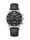 Wenger Urban Men's Watch 44mm Chronograph Battery with Black Leather Strap