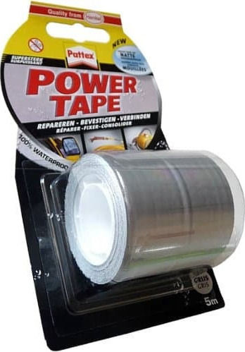 Pattex Power Λευκή Αυτοκόλλητη Υφασμάτινη Ταινία Λευκή 5mx50mm