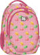 Lyc Sac The Jock Macaroons School Bag Backpack Elementary, Elementary in Pink color