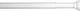 Sealskin Πτυσσόμενη Βέργα Κουρτίνας Μπάνιου Ίσια από Αλουμίνιο Λευκή Φ20mm 70-115εκ.