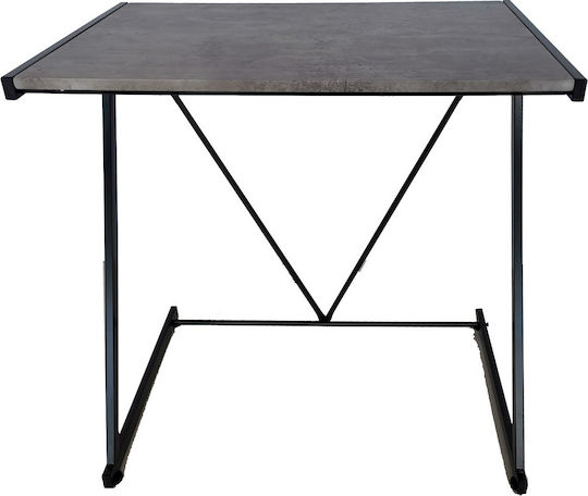 Γραφείο Crown Flower 76x51x76εκ. Γκρι