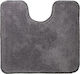 Sealskin Non-Slip Bath Mat Microfiber Toilet Angora 293997014 Grey 55x60cm