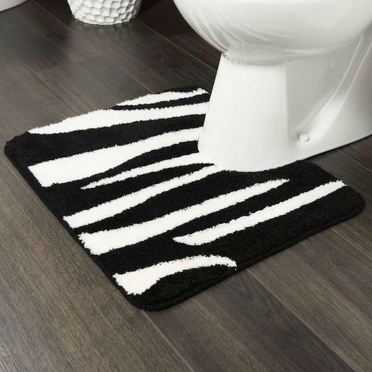 Sealskin Αντιολισθητικό Πατάκι Μπάνιου Λεκάνης Safari 293557619 Black 50x60εκ.