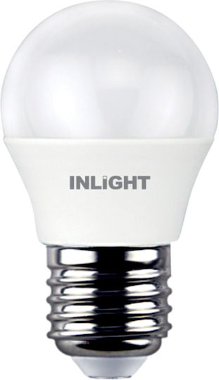 Inlight LED-Lampe 5W 79mm für Fassung E27 und Form G45 Warmes Weiß 420lm